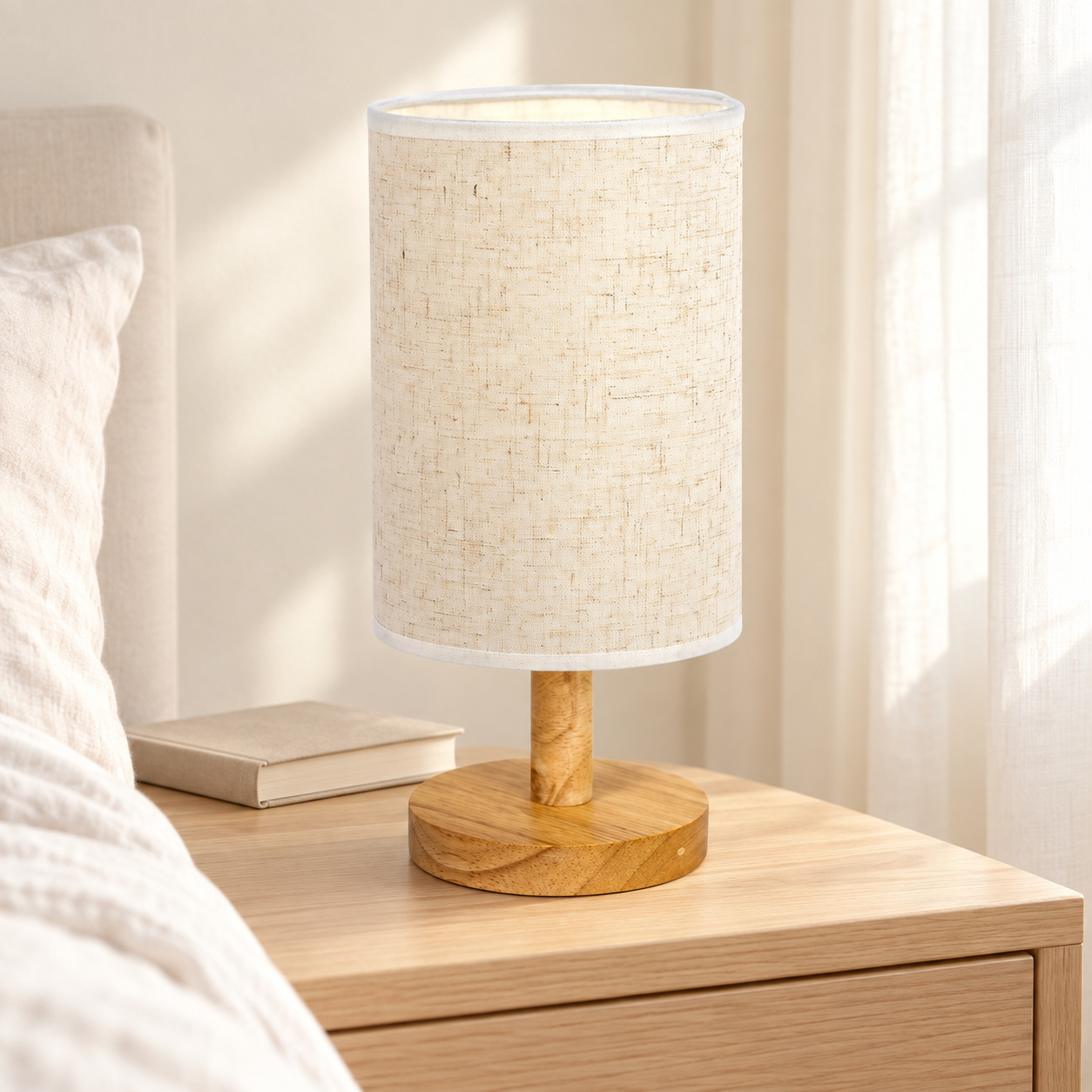 Fabric-Embossed Table Lamp