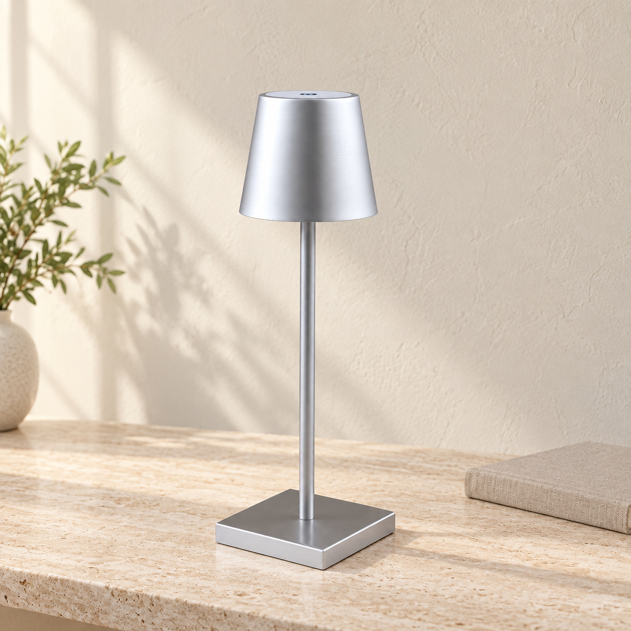 Cordless Stemmed-Glass Table Lamp - Image 2
