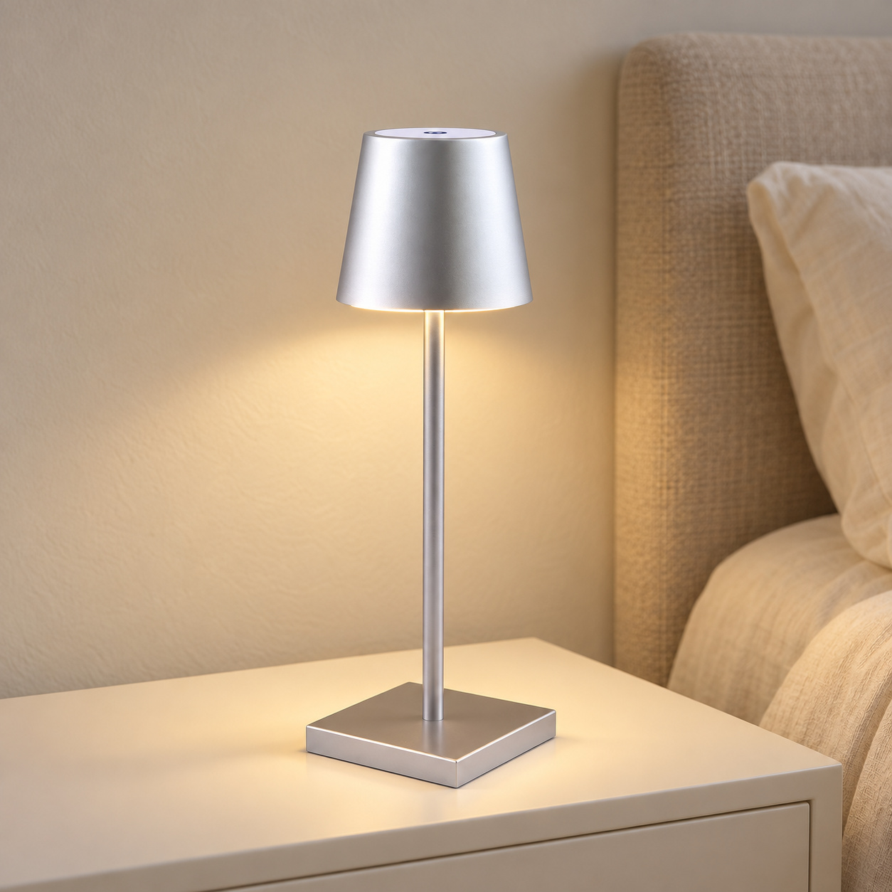 Cordless Stemmed-Glass Table Lamp - Image 3
