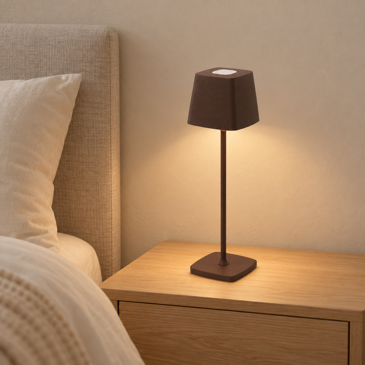 Tall Stemmed-Glass Table Lamp - Image 3