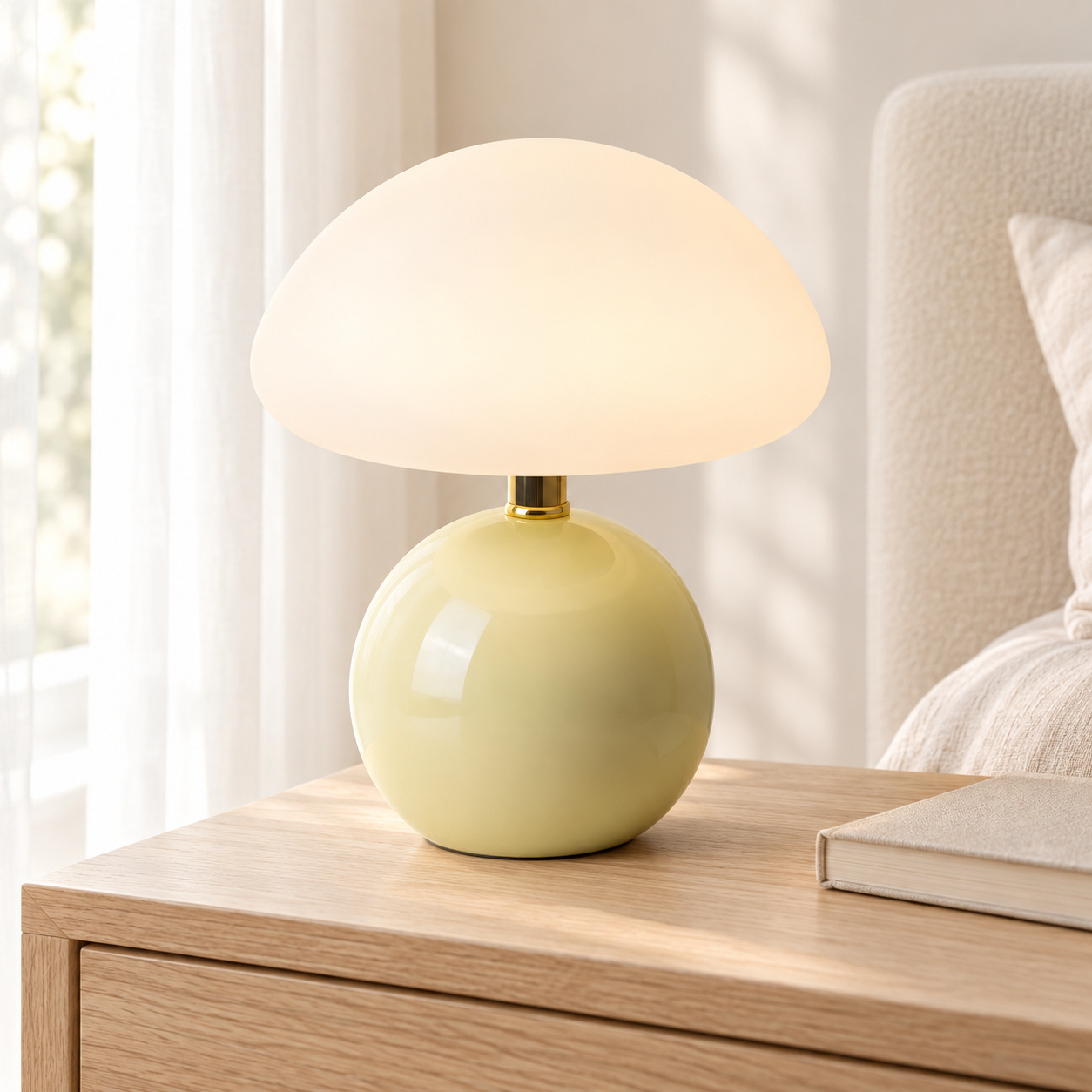 Tri-Color Dimmable Mushroom Table Lamp - Image 3