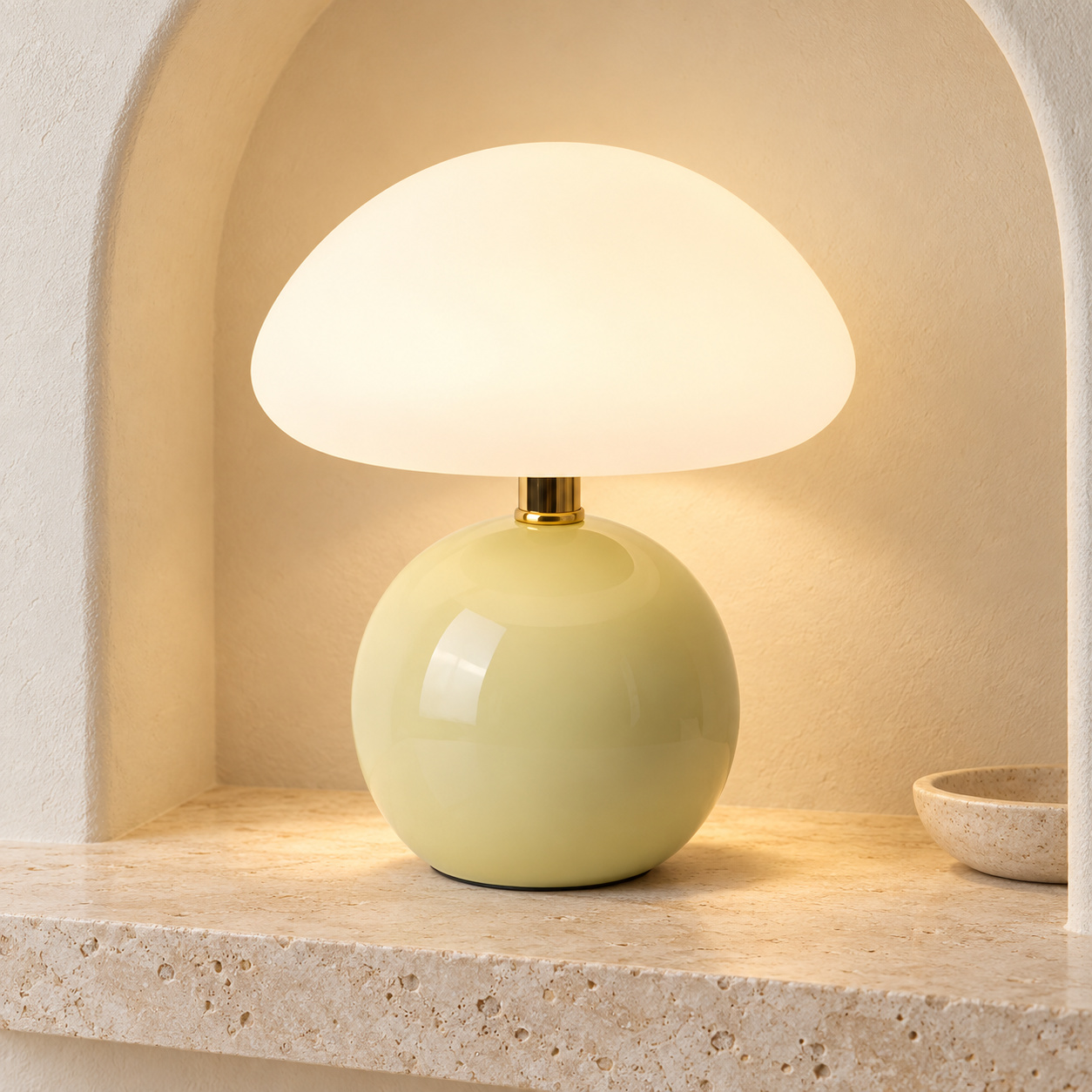 Tri-Color Dimmable Mushroom Table Lamp - Image 2