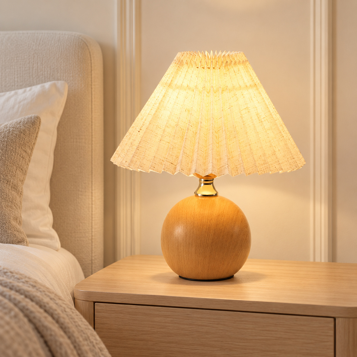 Aesthetic Pleated Table Lamp - Image 2