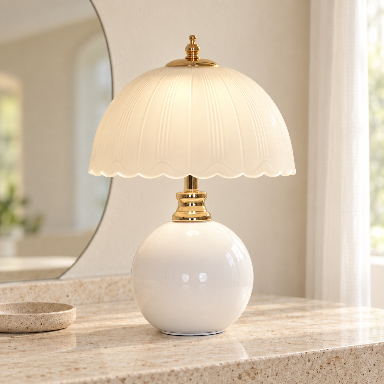 Cream-Style Table Lamp - Image 3